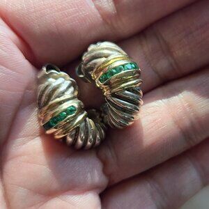 David Yurman Emerald Earrings